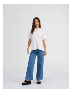 Vivvi Life Printed T-shirt in Bright White