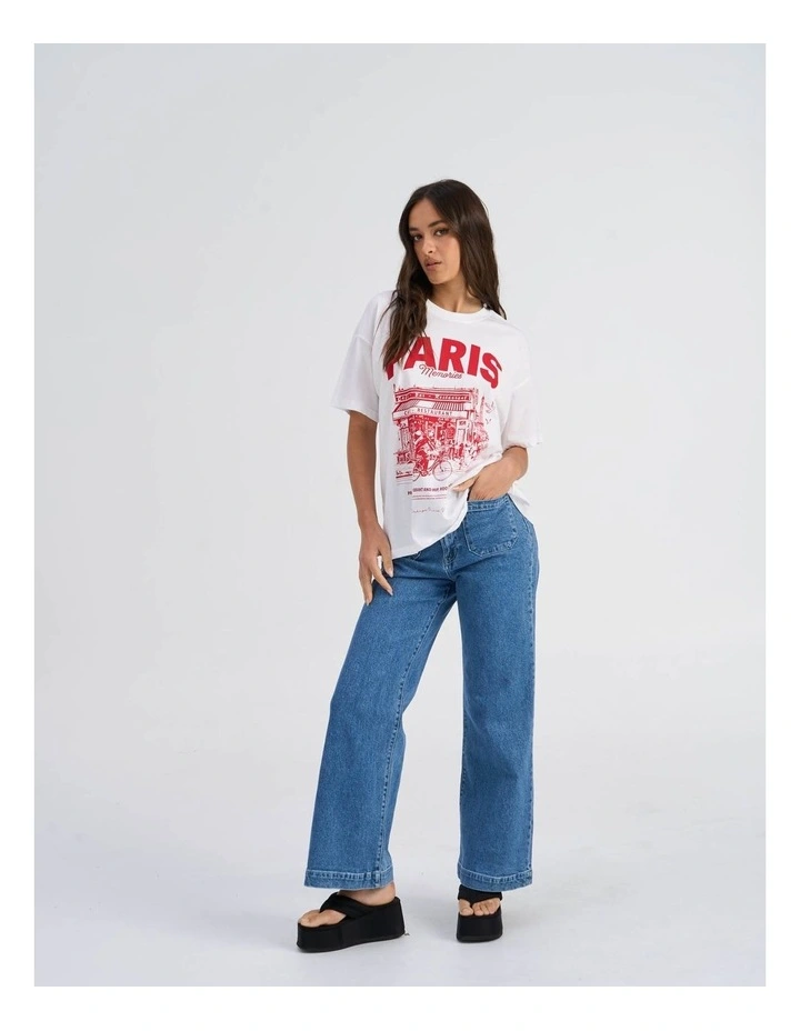 Vivvi Life Printed T-shirt in Bright White image 5