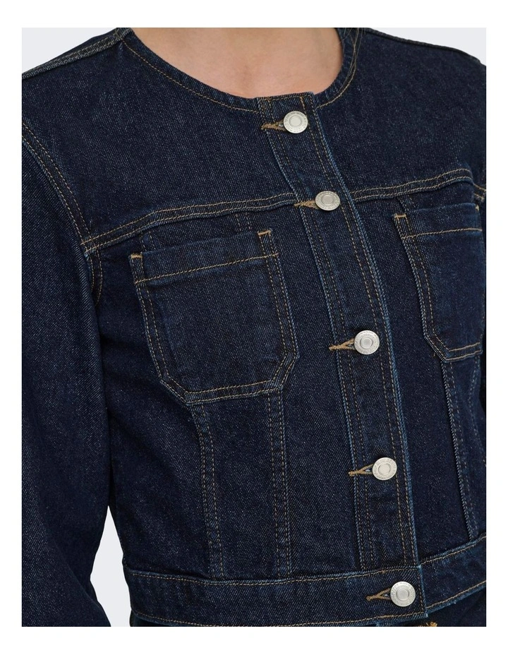 Joana Long Sleeve Denim Jacket in Blue image 2
