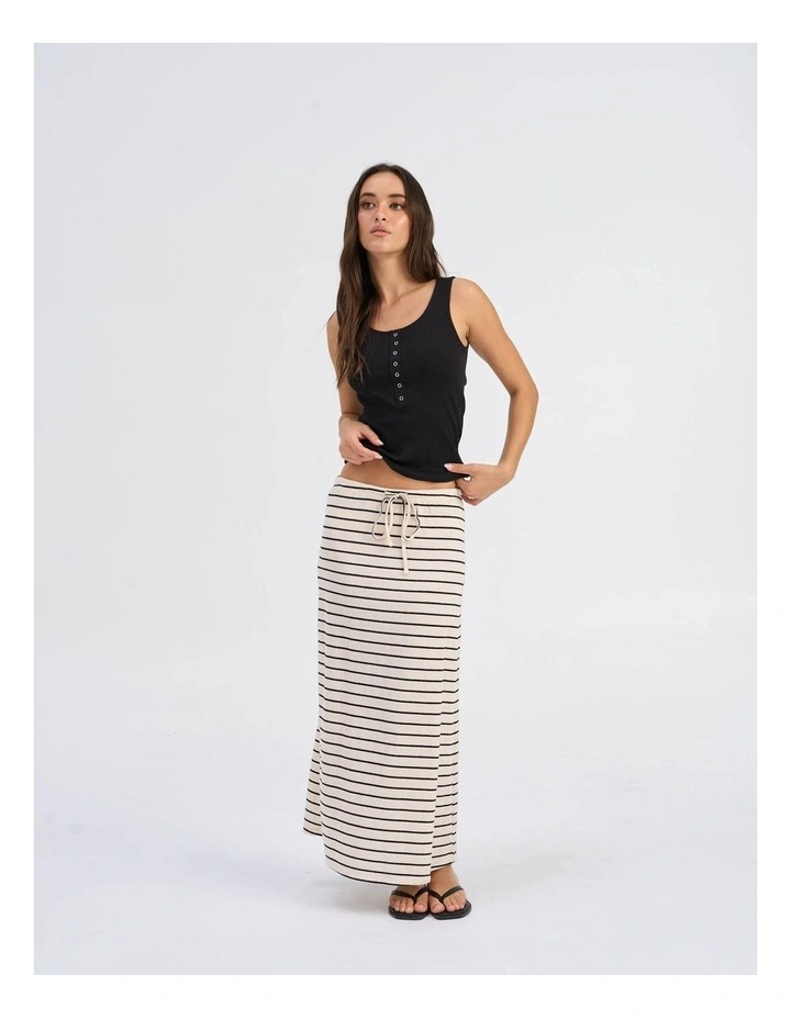 Simple Life Button Top in Black image 4