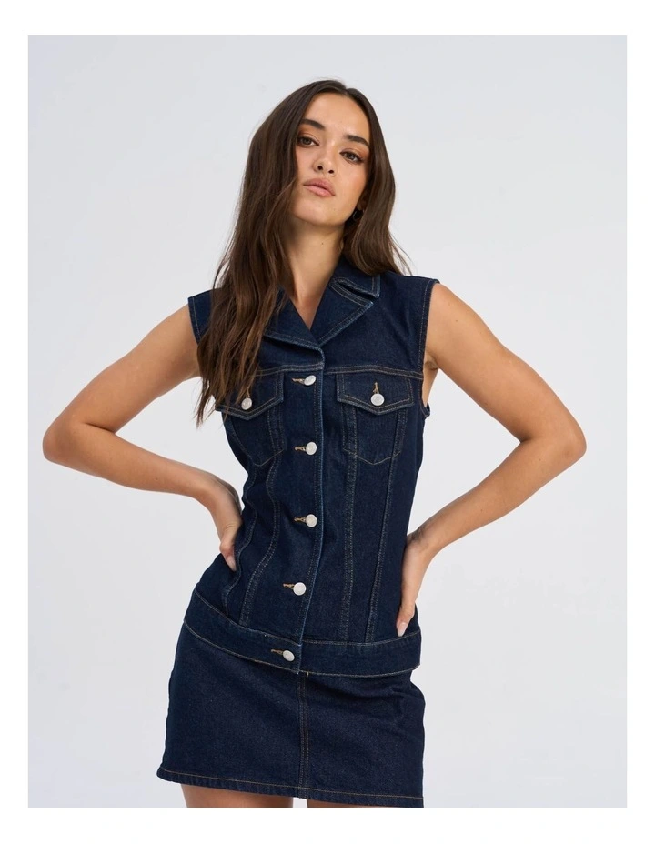 Joana Rinse Denim Waistcoat image 1