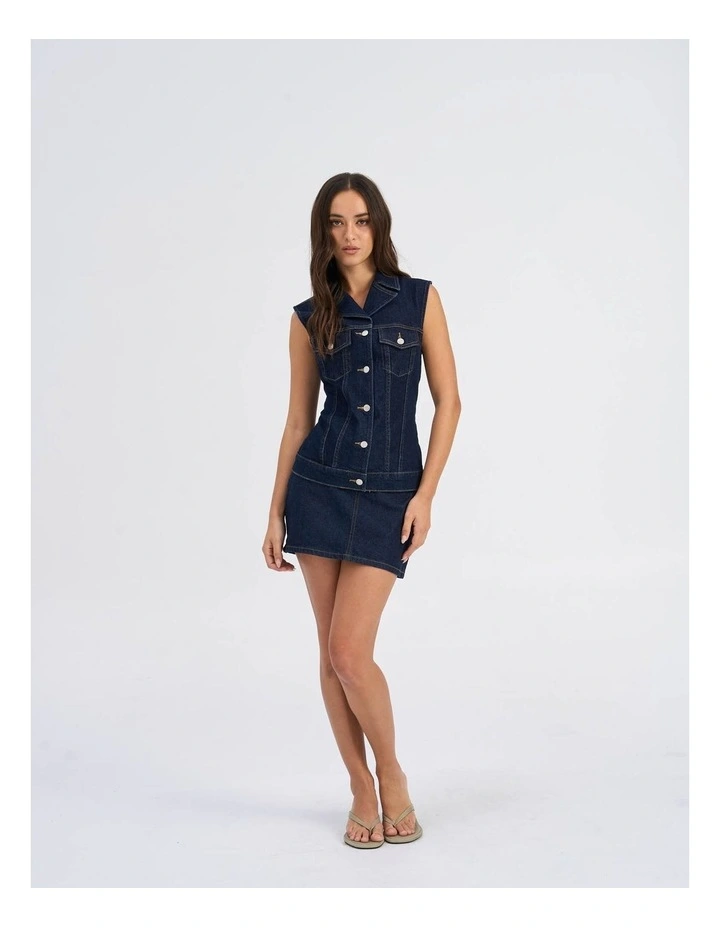 Joana Rinse Denim Waistcoat image 3