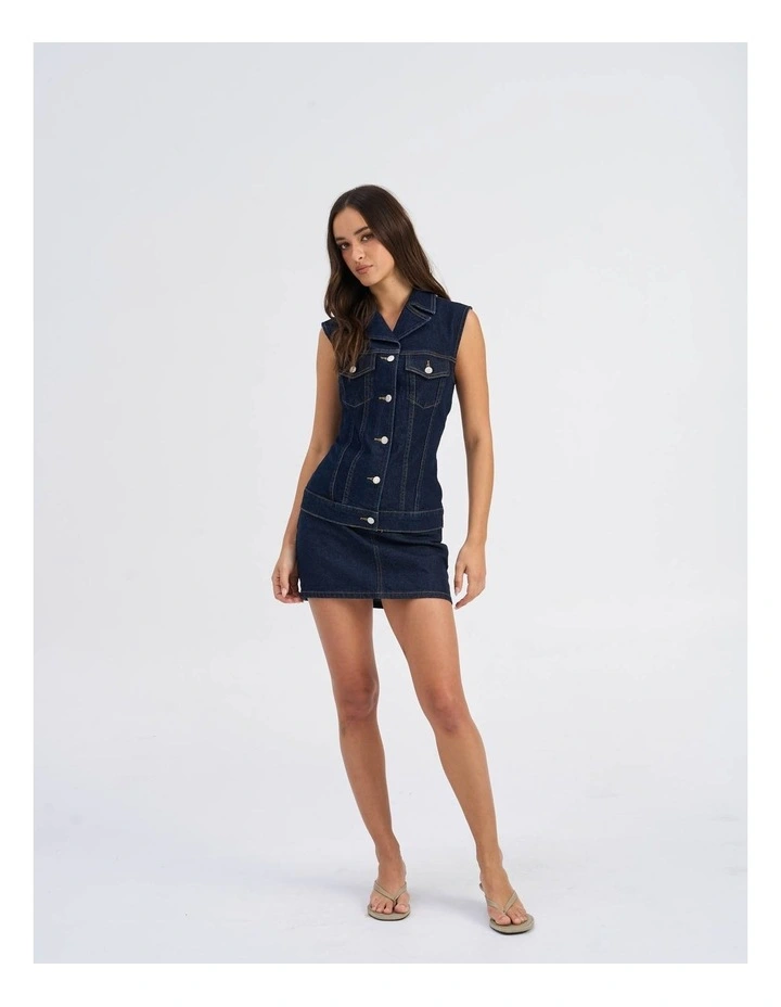 Joana Rinse Denim Waistcoat image 4