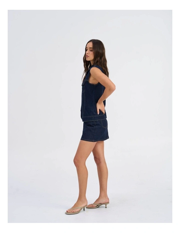 Joana Rinse Denim Waistcoat image 5