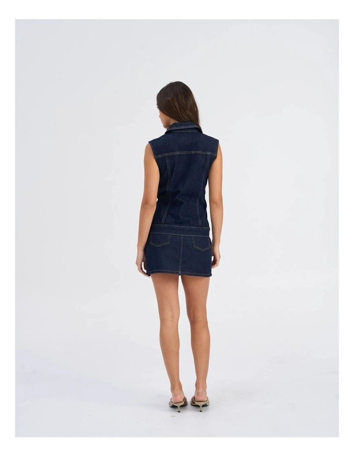 Joana Rinse Denim Waistcoat image 6