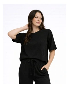 Tilla Loose Top in Black