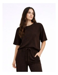 Tilla Loose Top in Brown