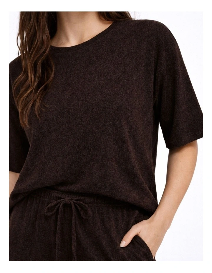 Tilla Loose Top in Brown image 2