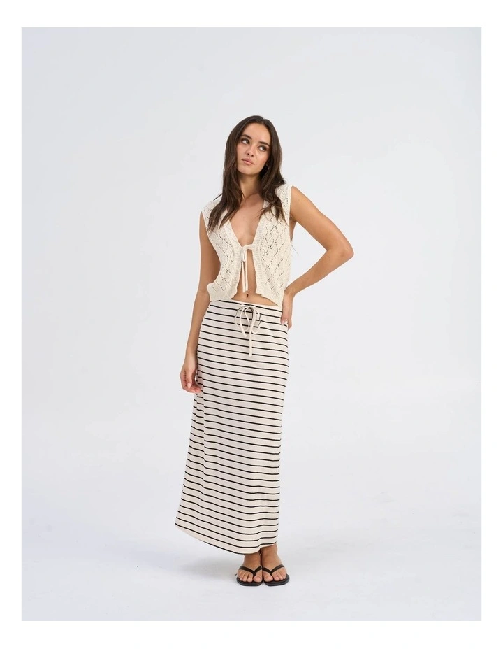 Chili Knitted Cardigan Top in Ecru image 2