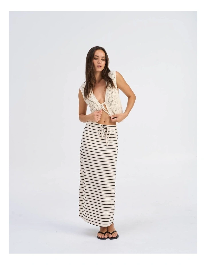 Chili Knitted Cardigan Top in Ecru image 3