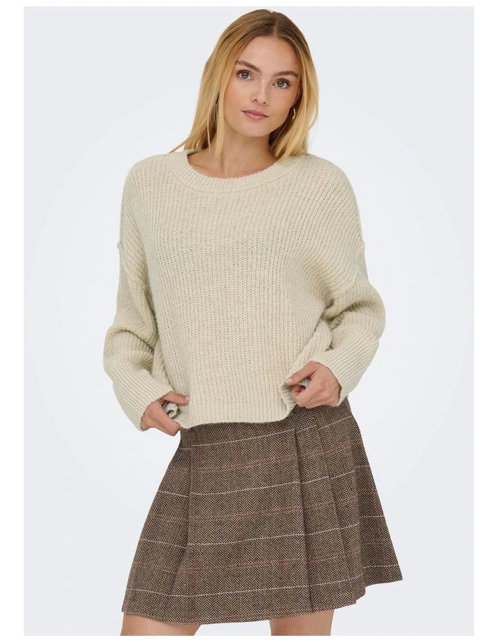 Mally Long Sleeve Knit in Stone image 1
