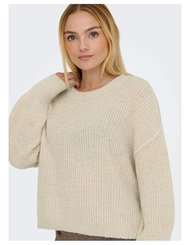 Mally Long Sleeve Knit in Stone image 2