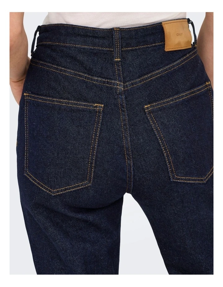 Juicy High Waisted Flared Jeans in Denim Blue image 5