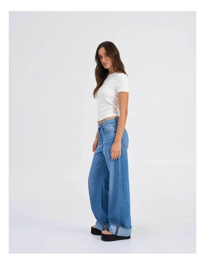 Hope Wide Fold Up Jeans image 3