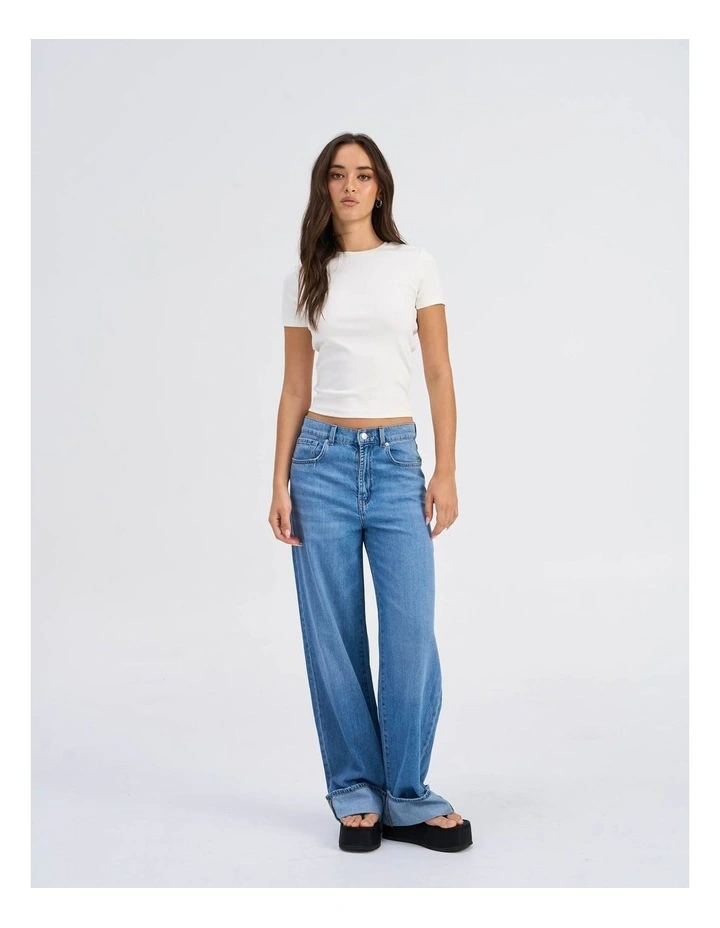 Hope Wide Fold Up Jeans image 4