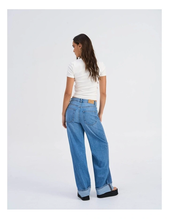 Hope Wide Fold Up Jeans image 6