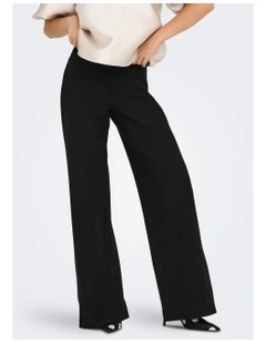 Clever Life High Waisted Wide Pants in Black