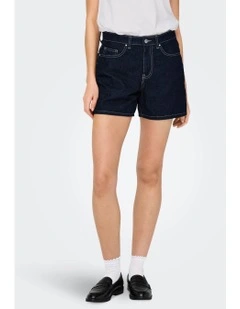 Phine Denim Shorts in Dark Blue Denim