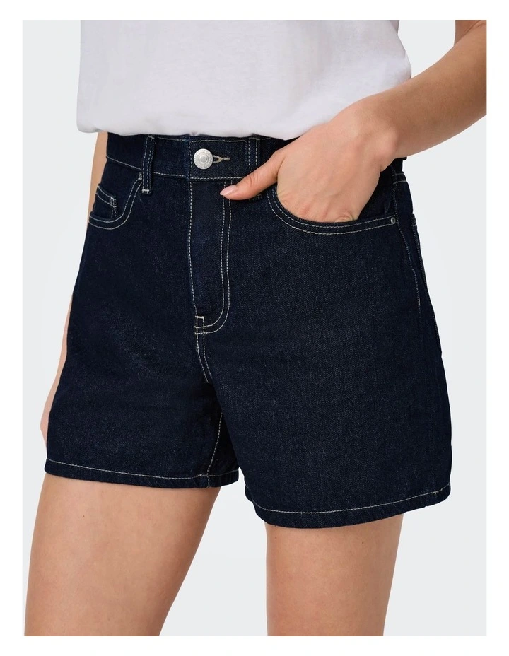Phine Denim Shorts in Dark Blue Denim image 2