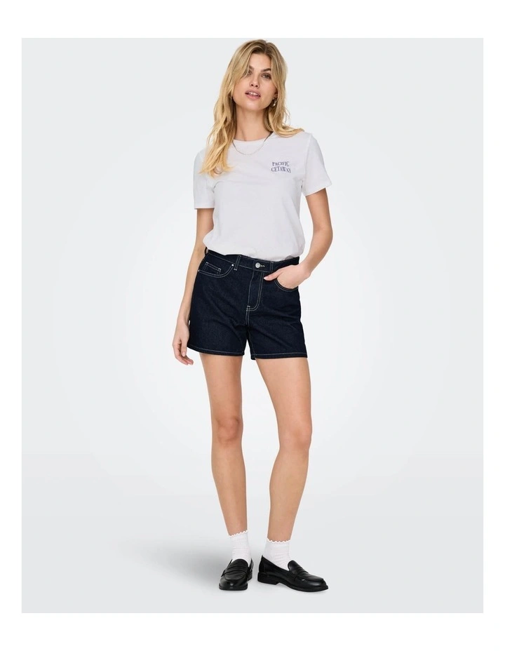 Phine Denim Shorts in Dark Blue Denim image 3