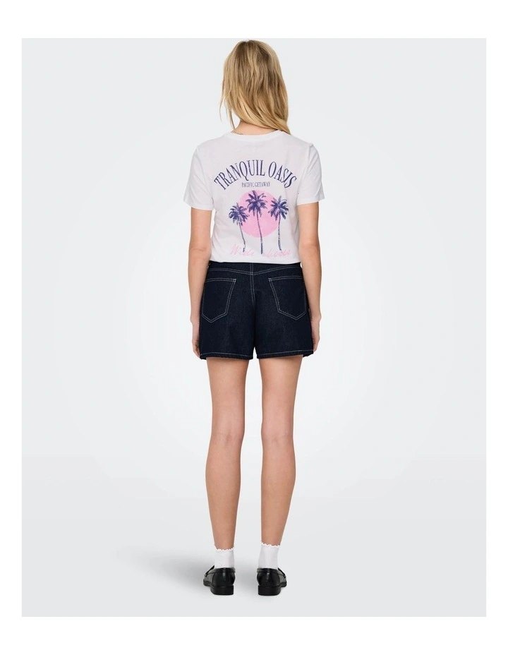 Phine Denim Shorts in Dark Blue Denim image 4