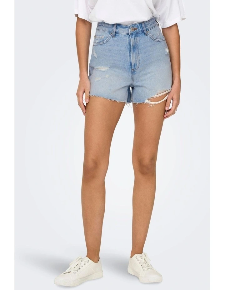 Gabi High Waisted Denim Shorts image 1