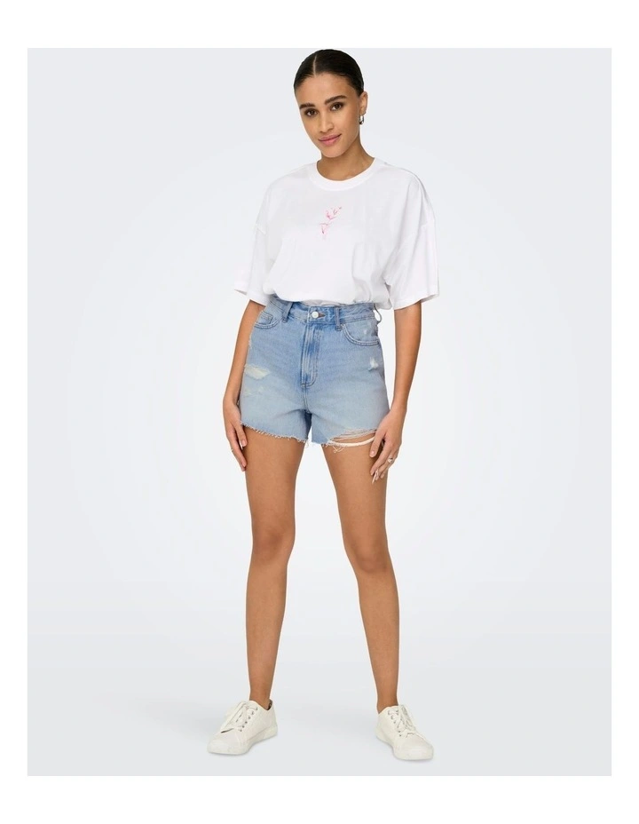 Gabi High Waisted Denim Shorts image 3