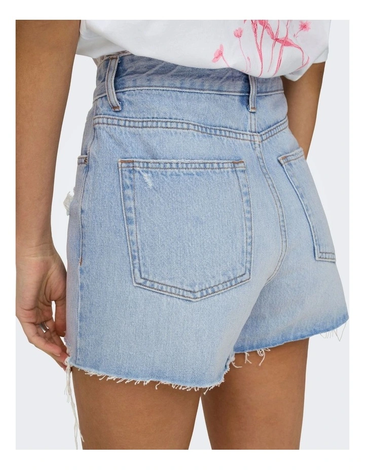 Gabi High Waisted Denim Shorts image 5