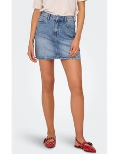 Stella Denim Mini Skirt in Light Blue