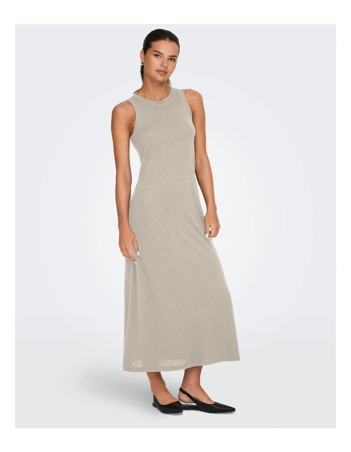 May Life Cotton Maxi Dress in Cream image 1