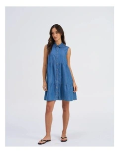 Bea Siesta Denim Buttoned Dress