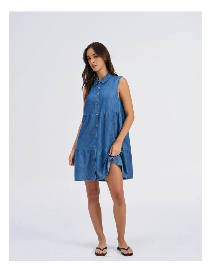 Bea Siesta Denim Buttoned Dress image 3