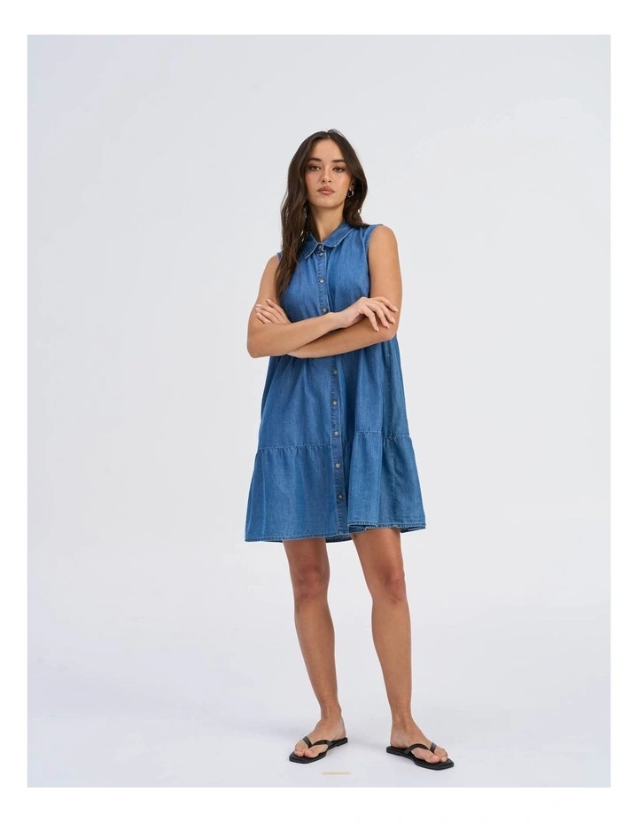 Bea Siesta Denim Buttoned Dress image 4