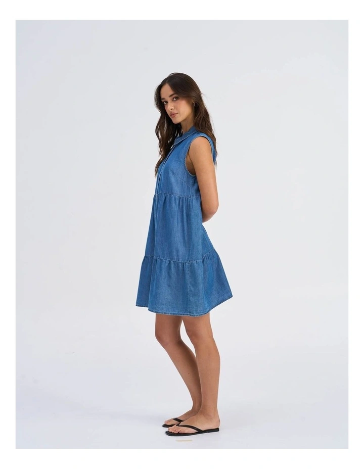 Bea Siesta Denim Buttoned Dress image 5