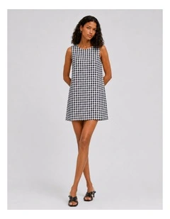 Callie Summer Mini Dress in Black
