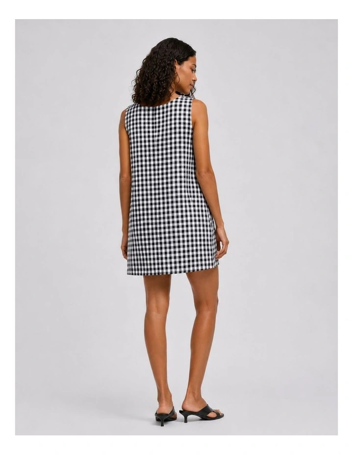Callie Summer Mini Dress in Black image 2