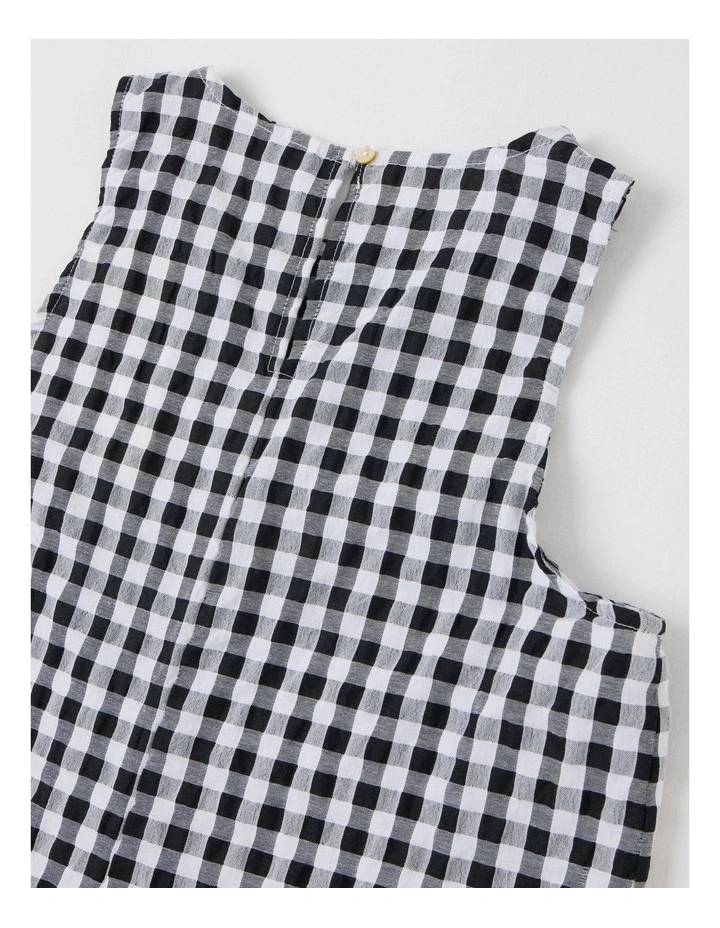 Callie Summer Mini Dress in Black image 4