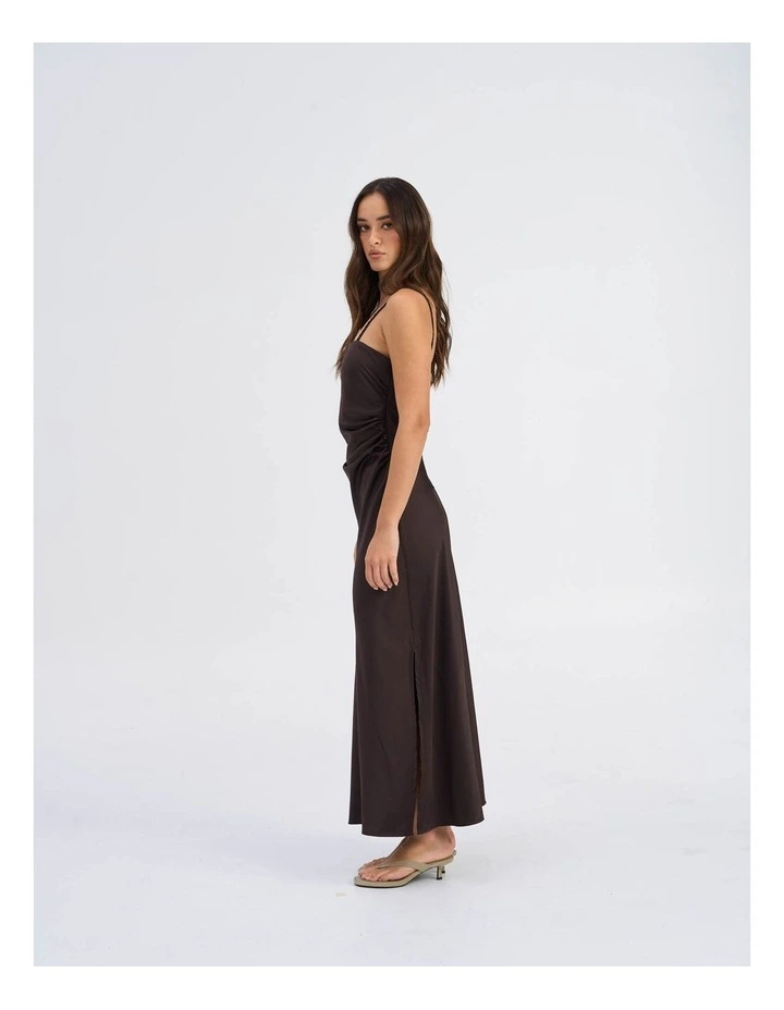 Jane Life Strap Maxi Dress in Chocolate image 5