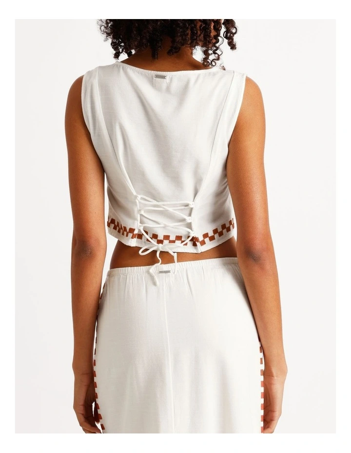Secret Cove Top in White image 5