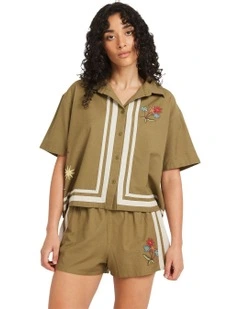 Mel Short Sleeve Shirts in Green