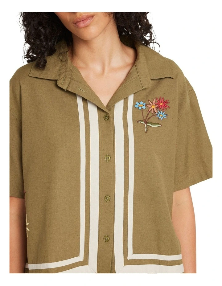 Mel Short Sleeve Shirts in Green image 4