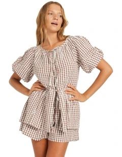 Delilah Check Top