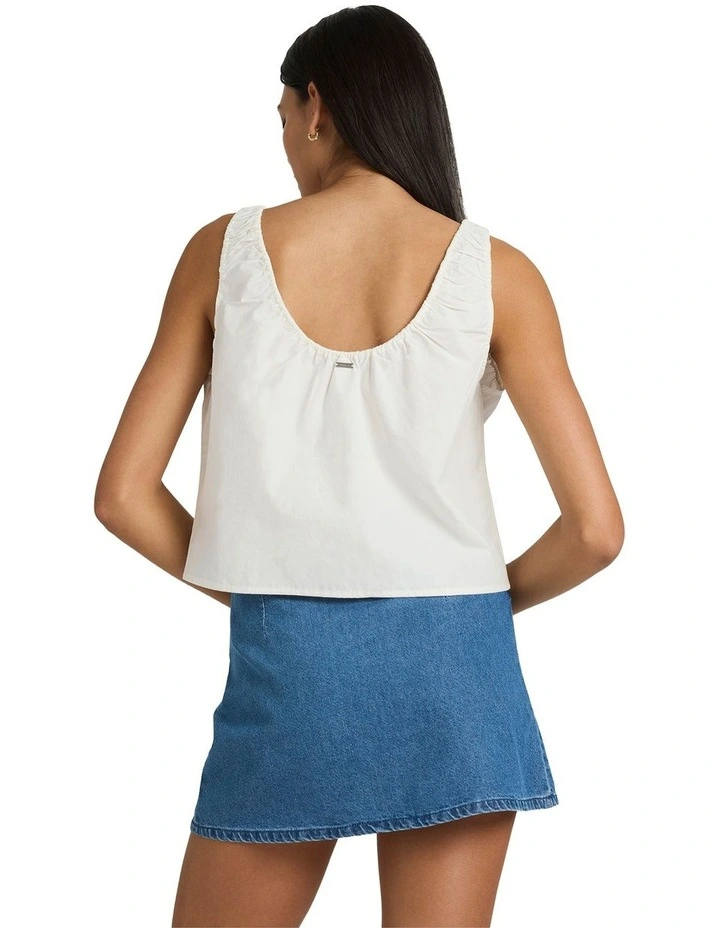 Ray Tank Top in White image 2