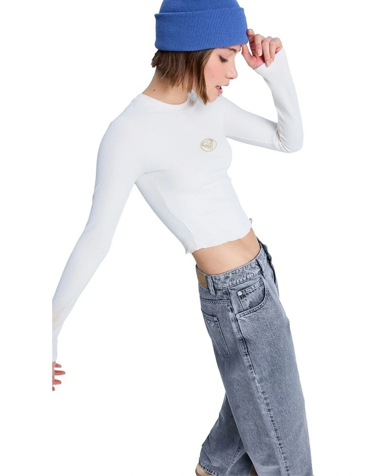 Basecamp Long Sleeve T-shirt in White image 3