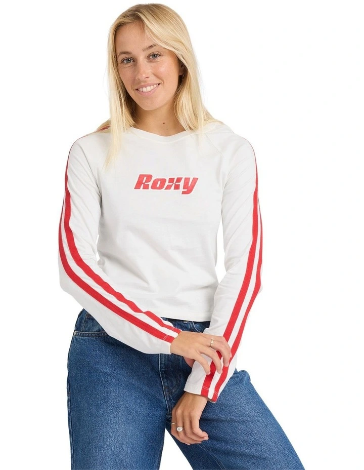 Game Time Long Sleeve T-shirt in White image 1