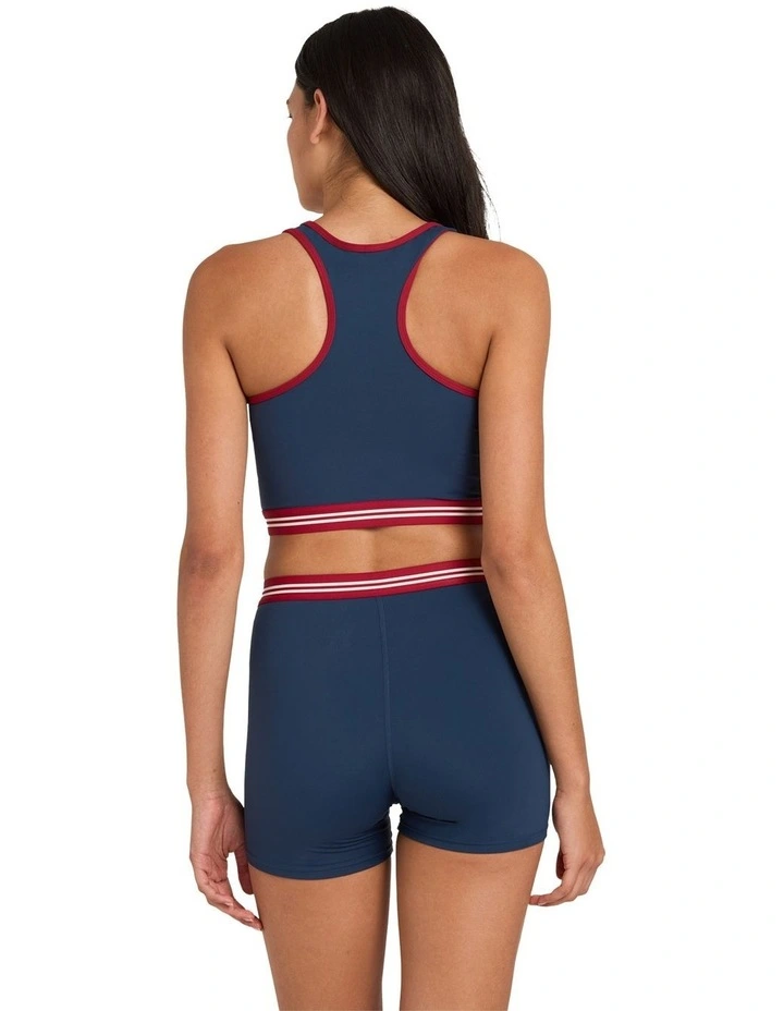 VA Essential Racer Bra in Blue image 2