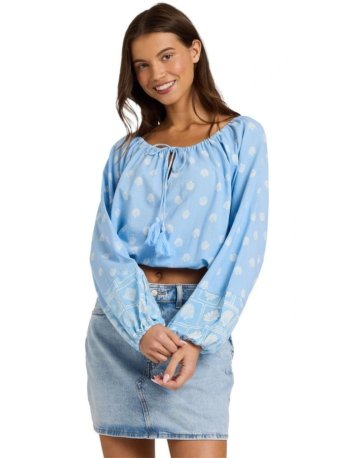 Cactus Flower Long Sleeve Top image 1