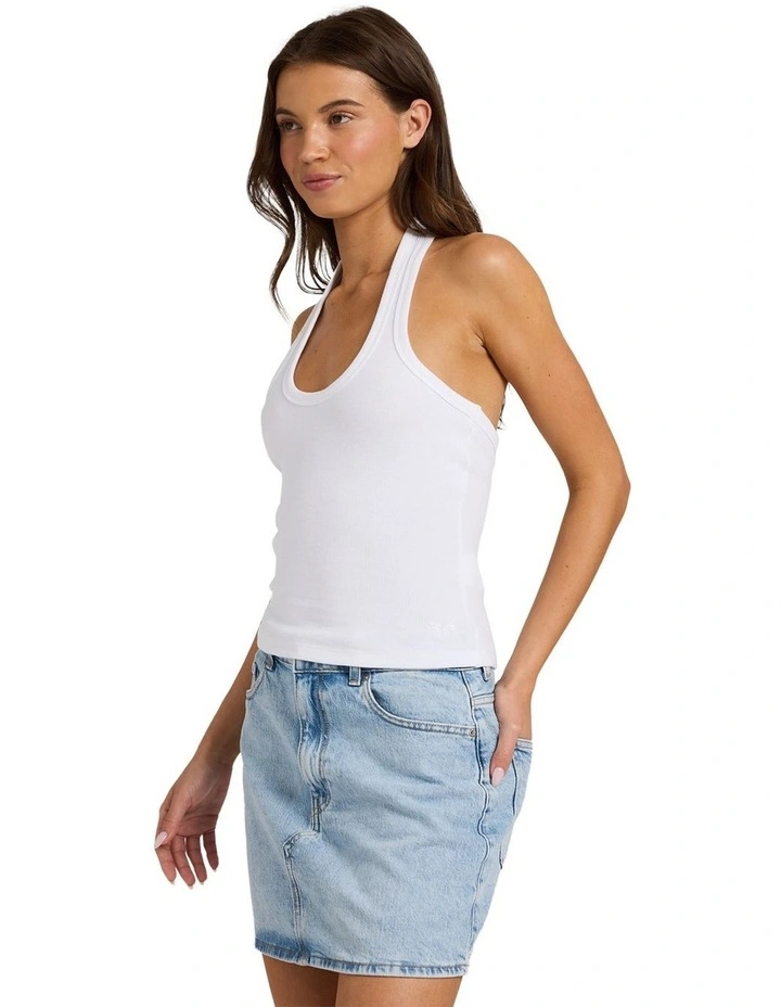 Base Rib Halter Tank Top image 3