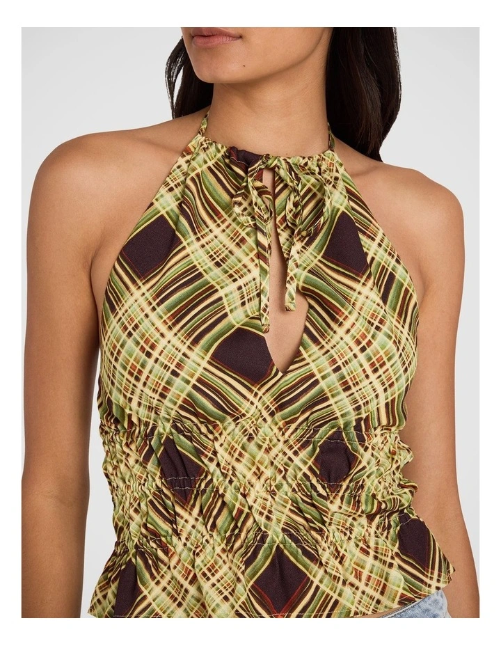 Harper Halter Tank Top in Multi image 4