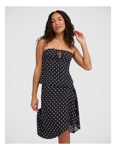 Landon Polka Dot Strapless Top
